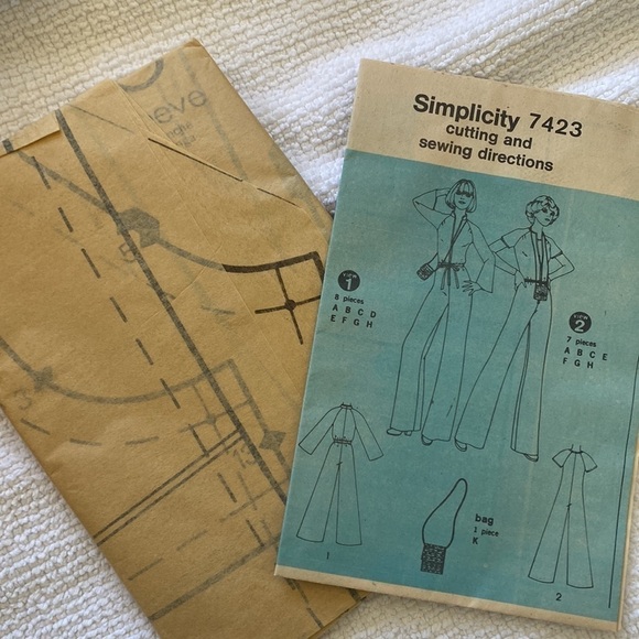 Simplicity Vintage Jumpsuit pattern size 12 - Picture 4 of 5